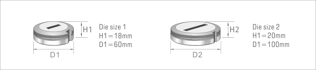 Trumpf tooling die dimension
